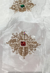 Meena Stone Cutdana Embroidery