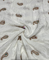 Meena Stone Cutdana Embroidery