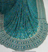 Heavy Cutdana Border Embroidery