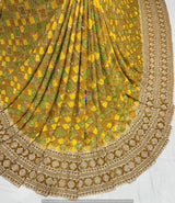 Heavy Cutdana Border Embroidery