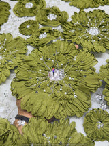 Appliqué Flower Cutdana Handwork Embroidery
