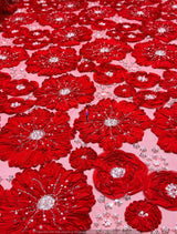 Appliqué Flower Cutdana Handwork Embroidery