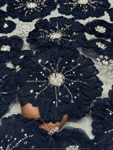 Appliqué Flower Cutdana Handwork Embroidery