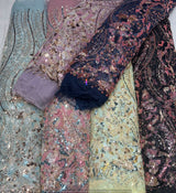 Multi cutdana embroidery