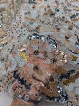 Multi cutdana embroidery