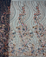 Multi cutdana embroidery