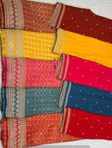 Heavy cutdana embroidery