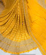Heavy cutdana embroidery