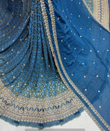 Heavy cutdana embroidery