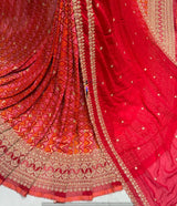 Heavy cutdana embroidery