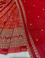 Heavy cutdana embroidery