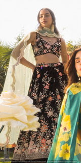 Multi cutdana embroidery