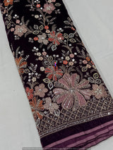 Multi cutdana embroidery
