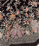 Multi cutdana embroidery