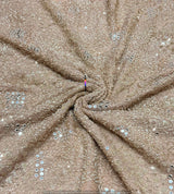 Heavy mirror cutdana embroidery
