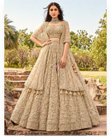 Heavy cutdana embroidery