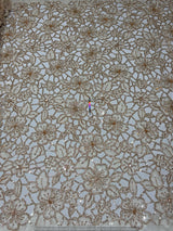 Heavy cutdana embroidery