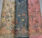 Multi cutdana embroidery