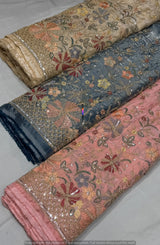 Multi cutdana embroidery