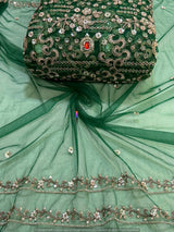 Heavy cutdana embroidery