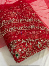 Heavy cutdana embroidery