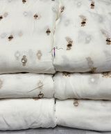Mirror zari embroidery