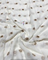 Mirror zari embroidery
