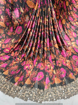 Heavy border mirror embroidery