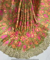 Heavy border mirror embroidery