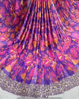Heavy border mirror embroidery