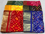 Bandhni discharge dupatta
