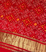 Bandhni discharge dupatta