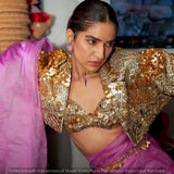 Mirror khichadi embroidery