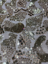 Mirror khichadi embroidery