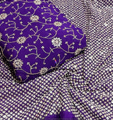 Heavy cutdana embroidery