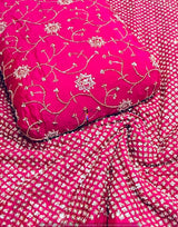 Heavy cutdana embroidery