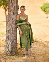 Gota foil embroidery