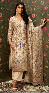 Multi thread embroidery