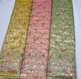 Multi thread embroidery