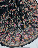 Cutdana beads embroidery