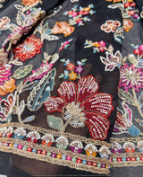 Cutdana beads embroidery