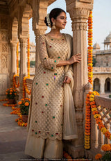 Heavy cutdana embroidery