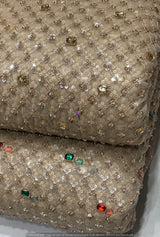 Heavy cutdana embroidery