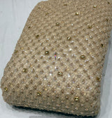 Heavy cutdana embroidery
