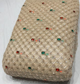 Heavy cutdana embroidery