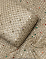 Heavy cutdana embroidery