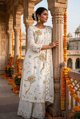 Heavy cutdana embroidery