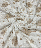 Heavy cutdana embroidery