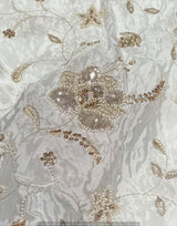 Heavy cutdana embroidery