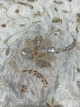 Heavy cutdana embroidery